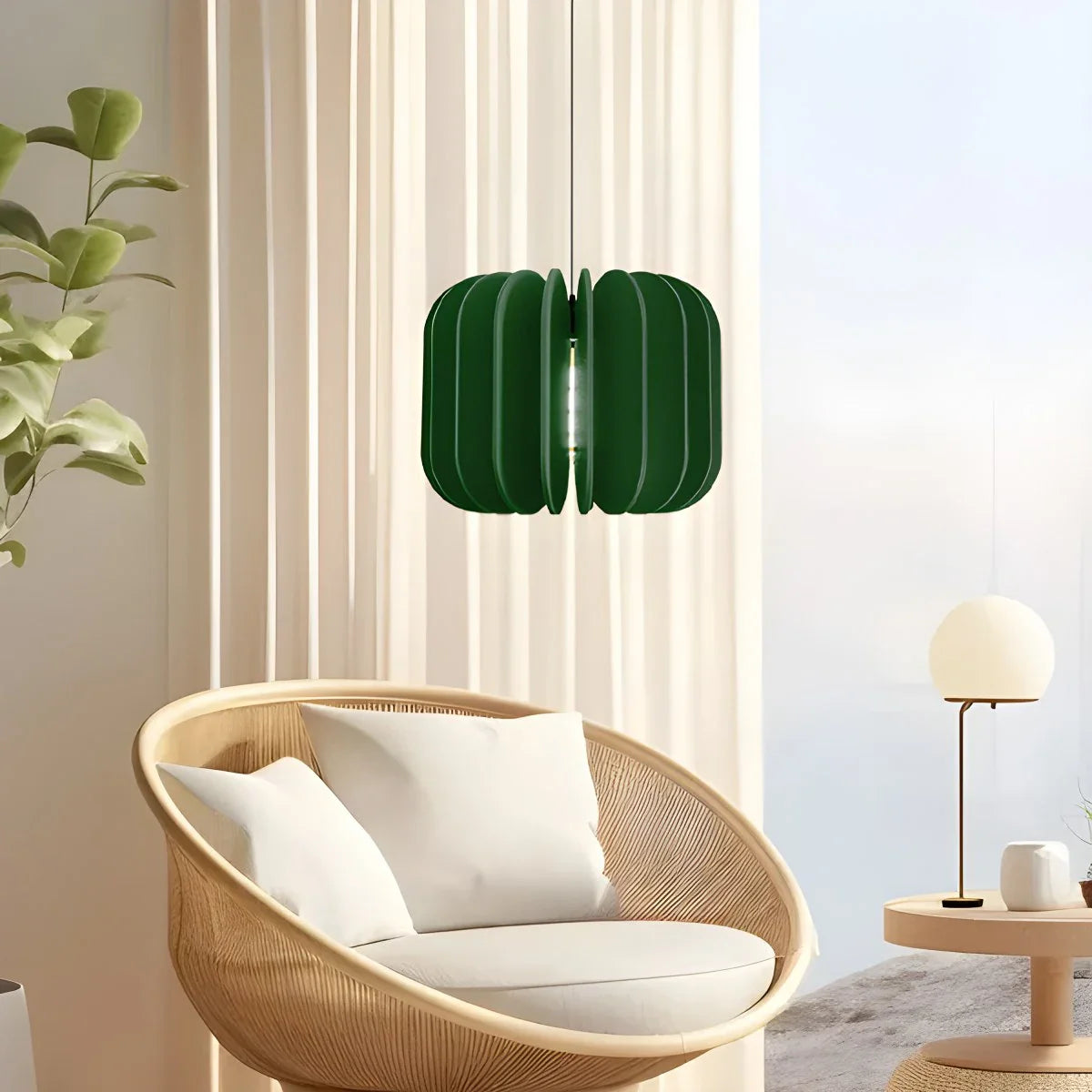 Pumpkin Slice Acoustic Pendant Light