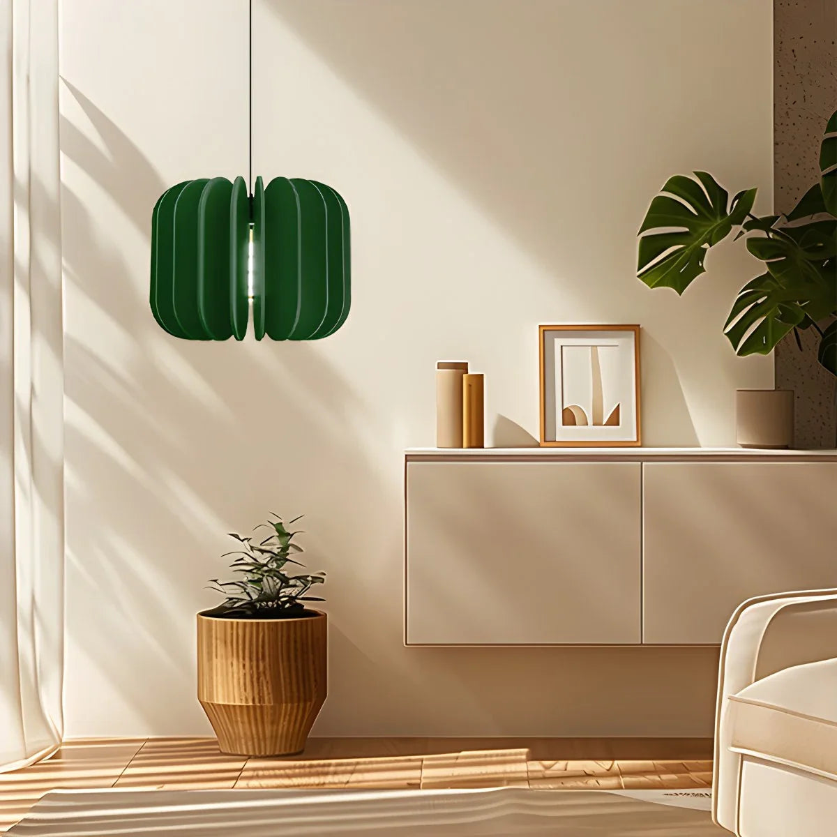 Pumpkin Slice Acoustic Pendant Light