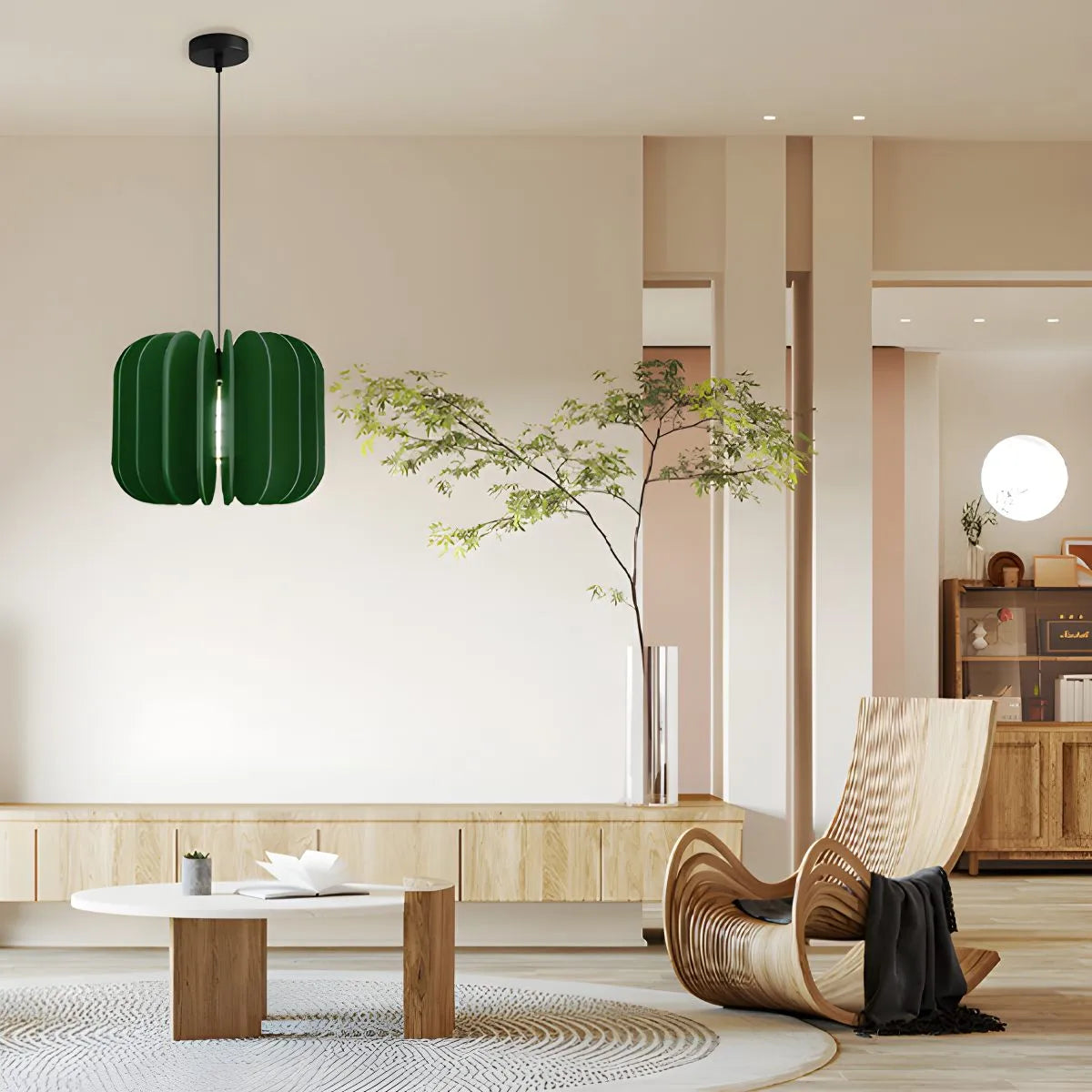 Pumpkin Slice Acoustic Pendant Light