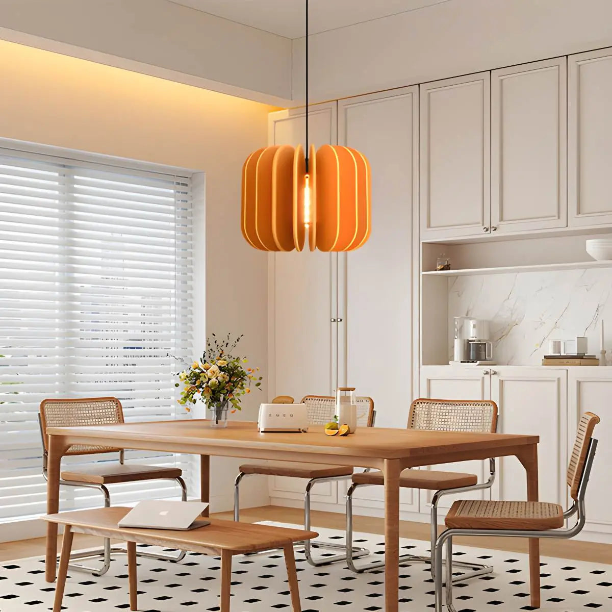 Pumpkin Slice Acoustic Pendant Light