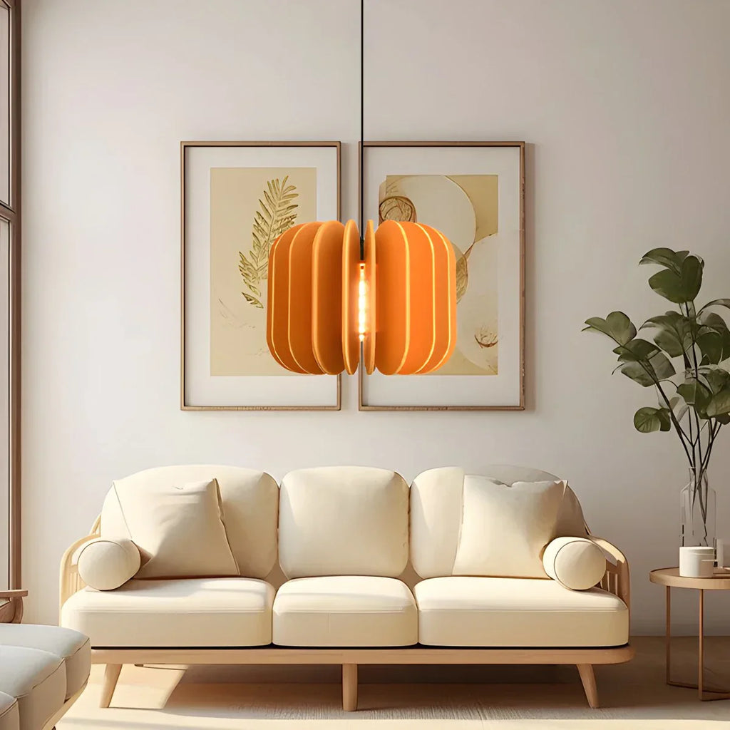 Pumpkin Slice Acoustic Pendant Light