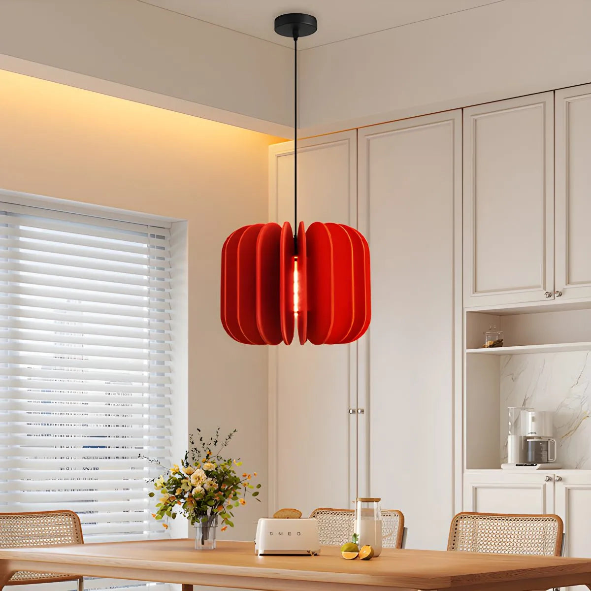 Pumpkin Slice Acoustic Pendant Light