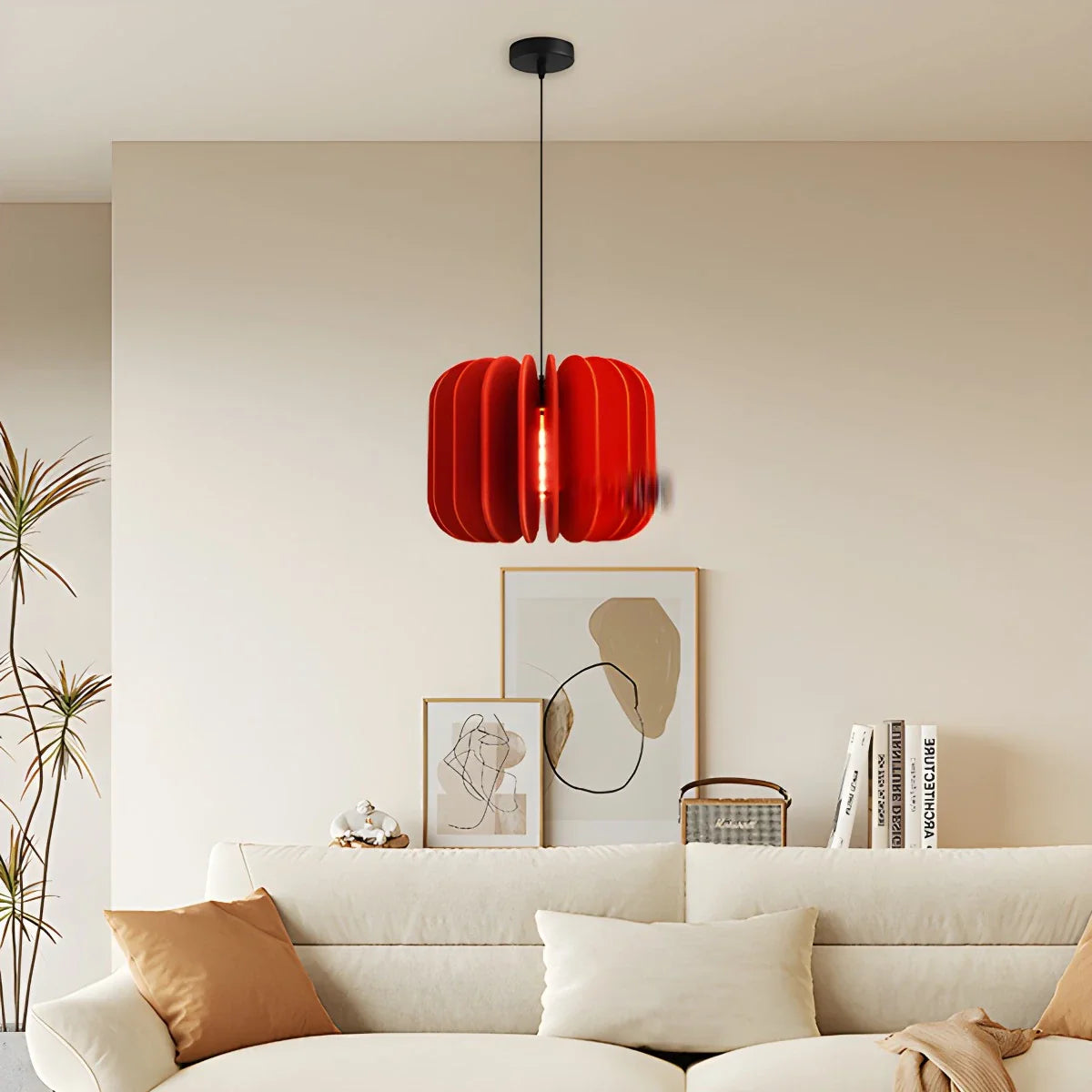 Pumpkin Slice Acoustic Pendant Light