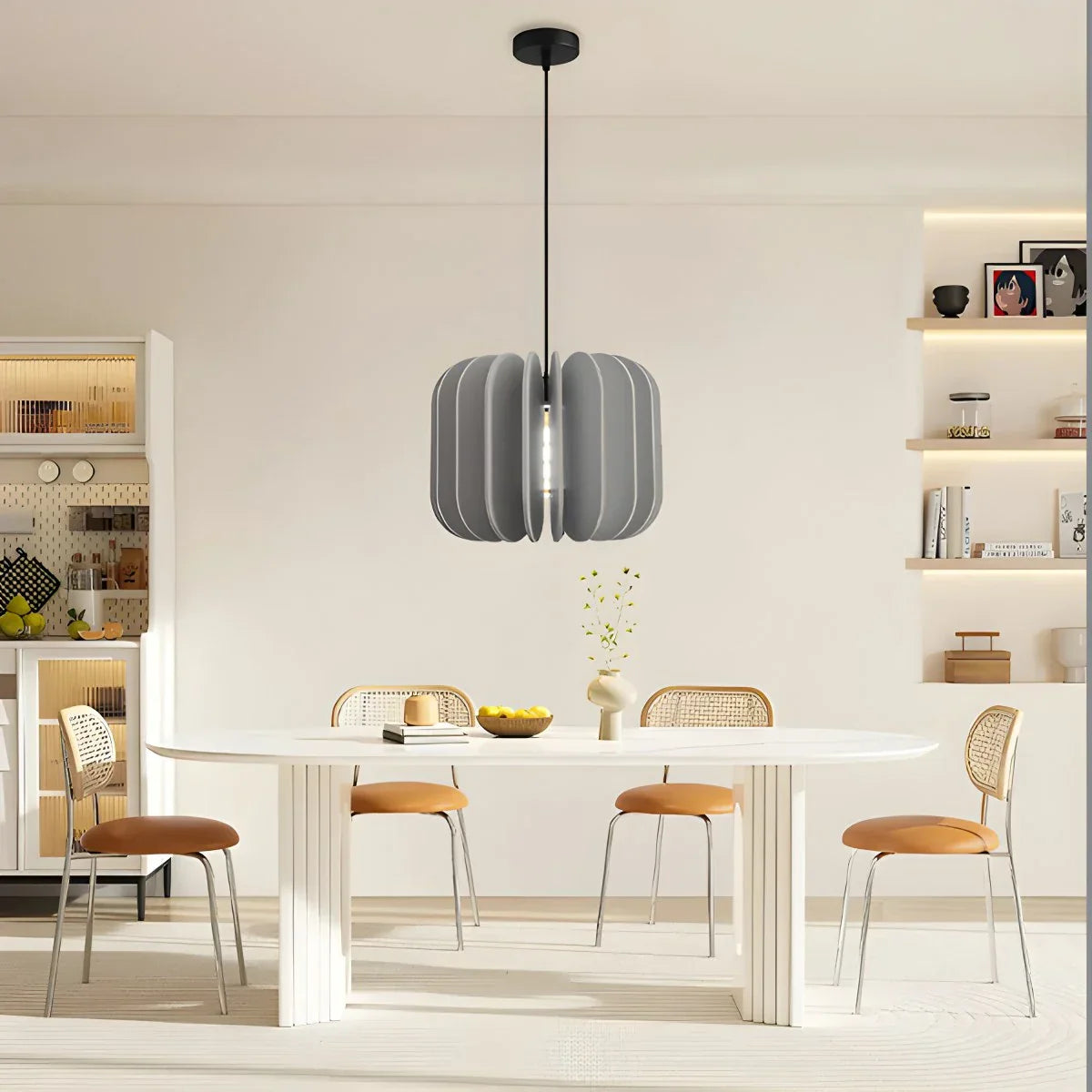 Pumpkin Slice Acoustic Pendant Light