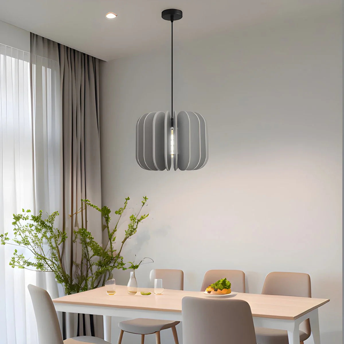 Pumpkin Slice Acoustic Pendant Light