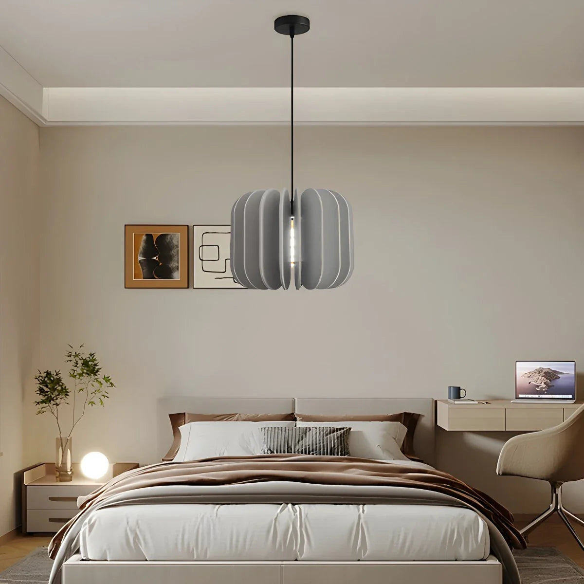 Pumpkin Slice Acoustic Pendant Light