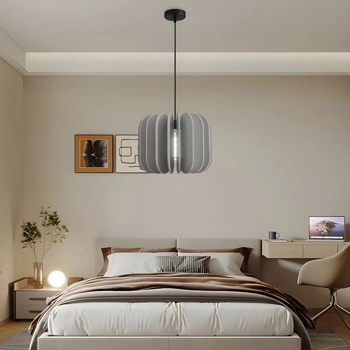 Pumpkin Slice Acoustic Pendant Light