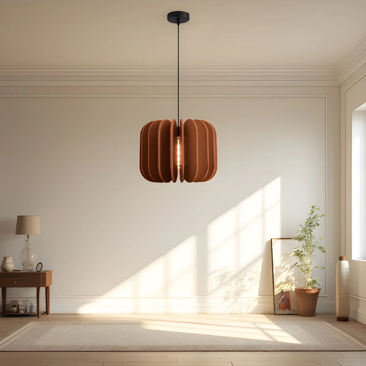Pumpkin Slice Acoustic Pendant Light