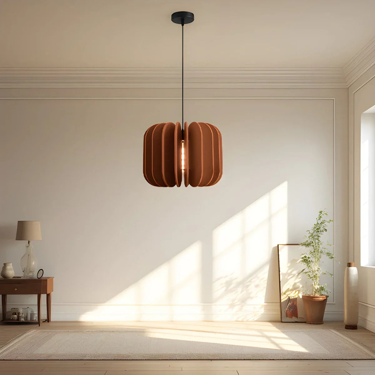 Pumpkin Slice Acoustic Pendant Light
