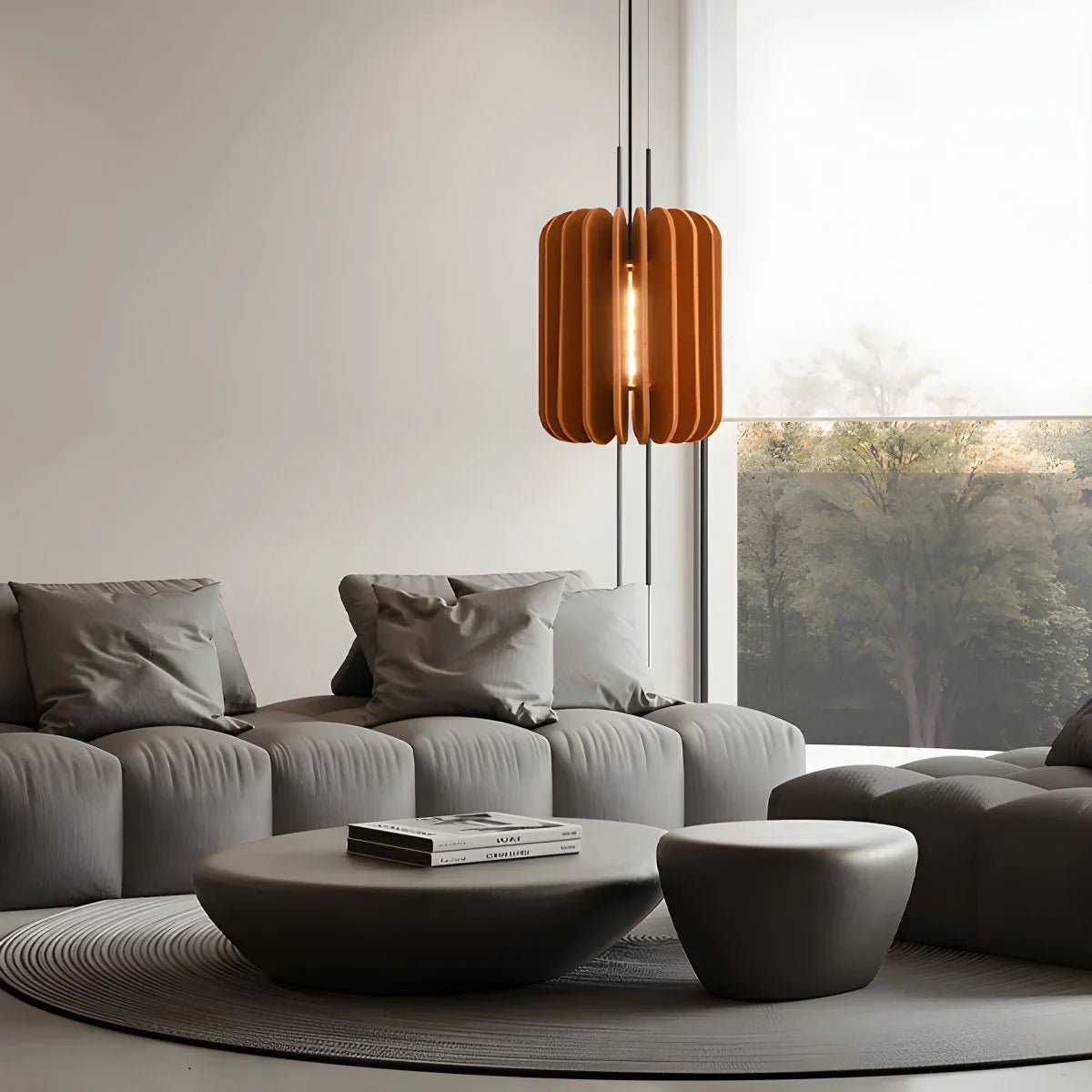 Pumpkin Slice Acoustic Pendant Light