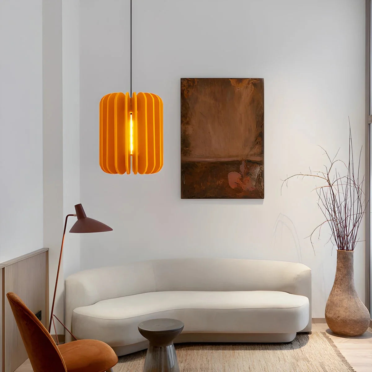 Pumpkin Slice Acoustic Pendant Light