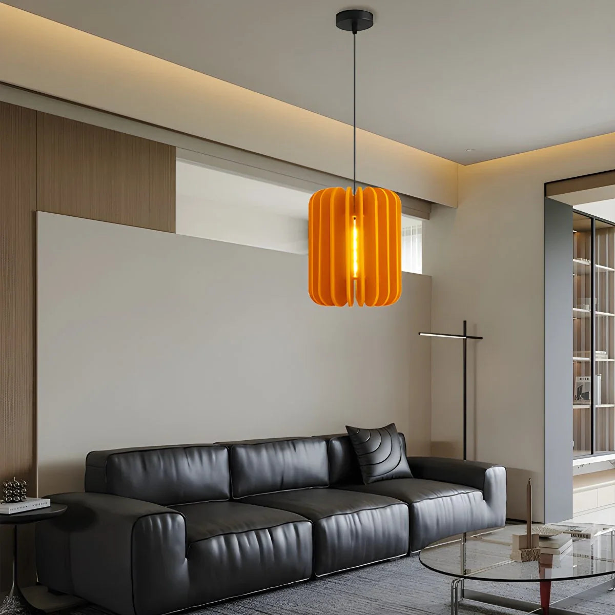 Pumpkin Slice Acoustic Pendant Light