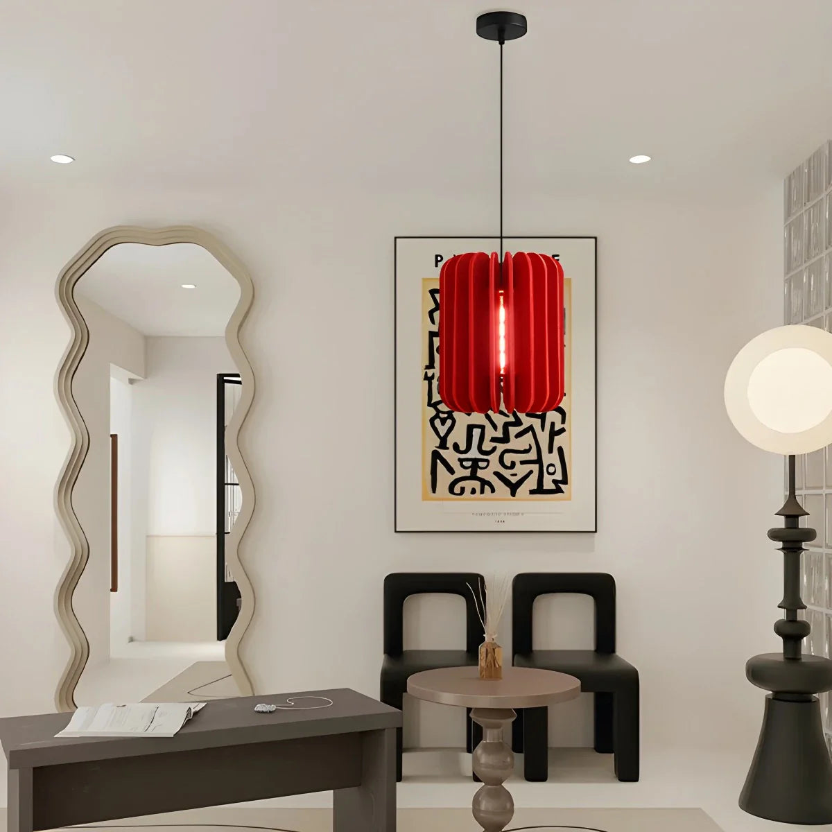 Pumpkin Slice Acoustic Pendant Light