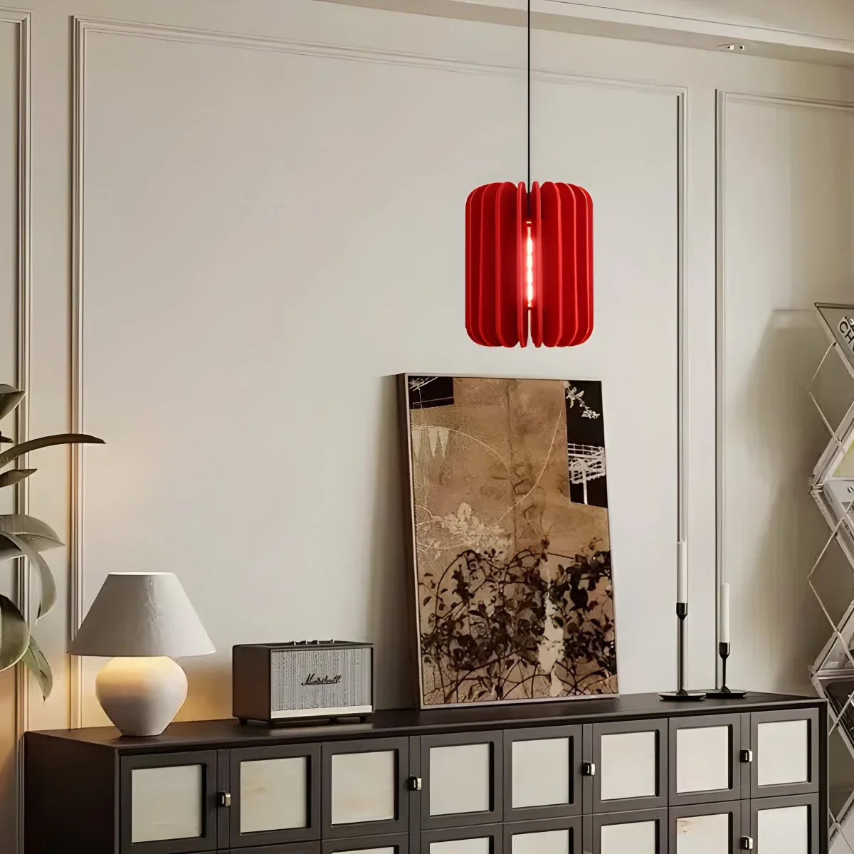 Pumpkin Slice Acoustic Pendant Light