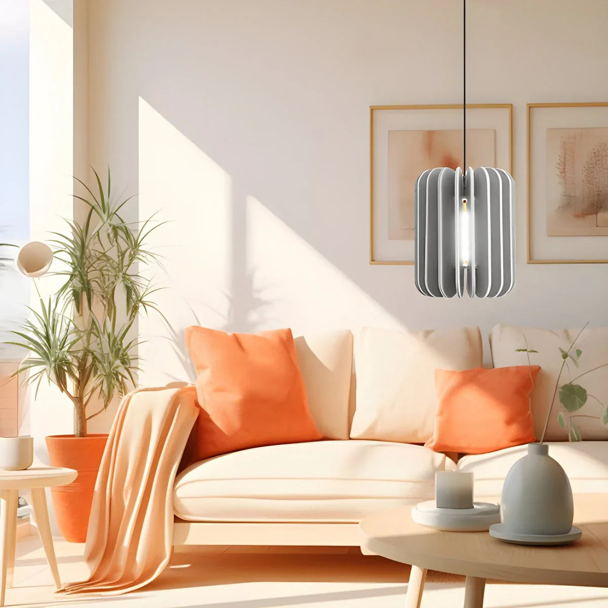 Pumpkin Slice Acoustic Pendant Light