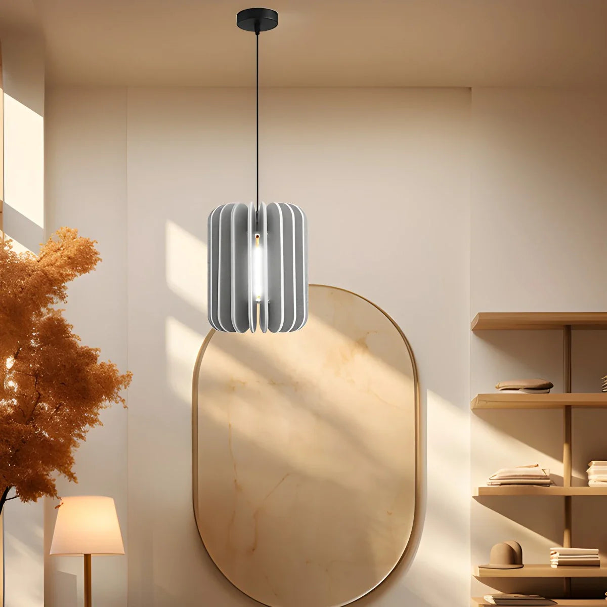 Pumpkin Slice Acoustic Pendant Light