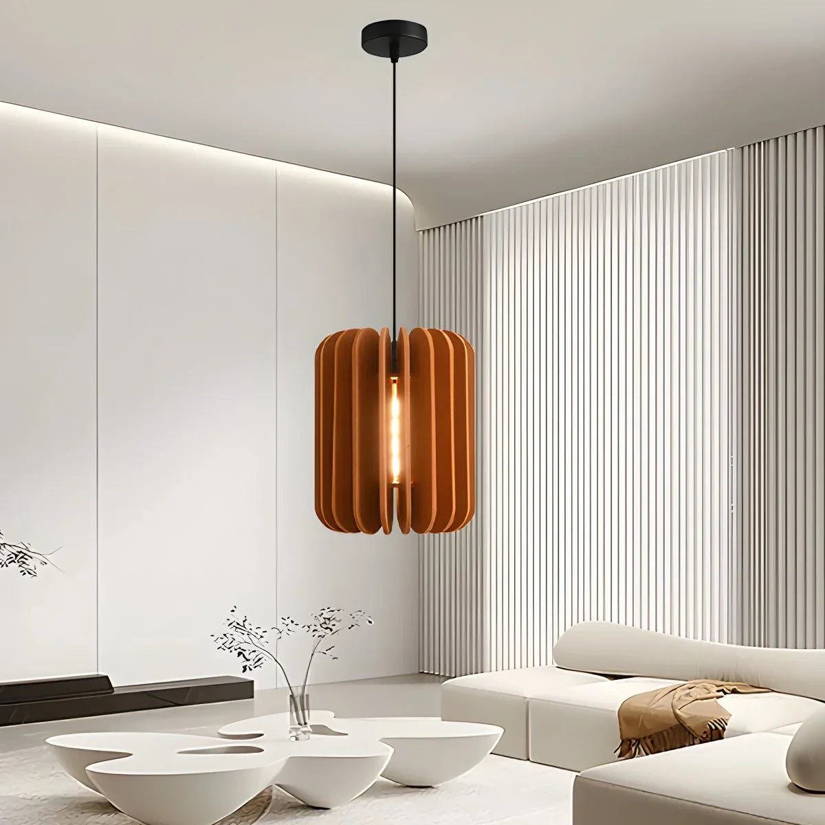 Pumpkin Slice Acoustic Pendant Light