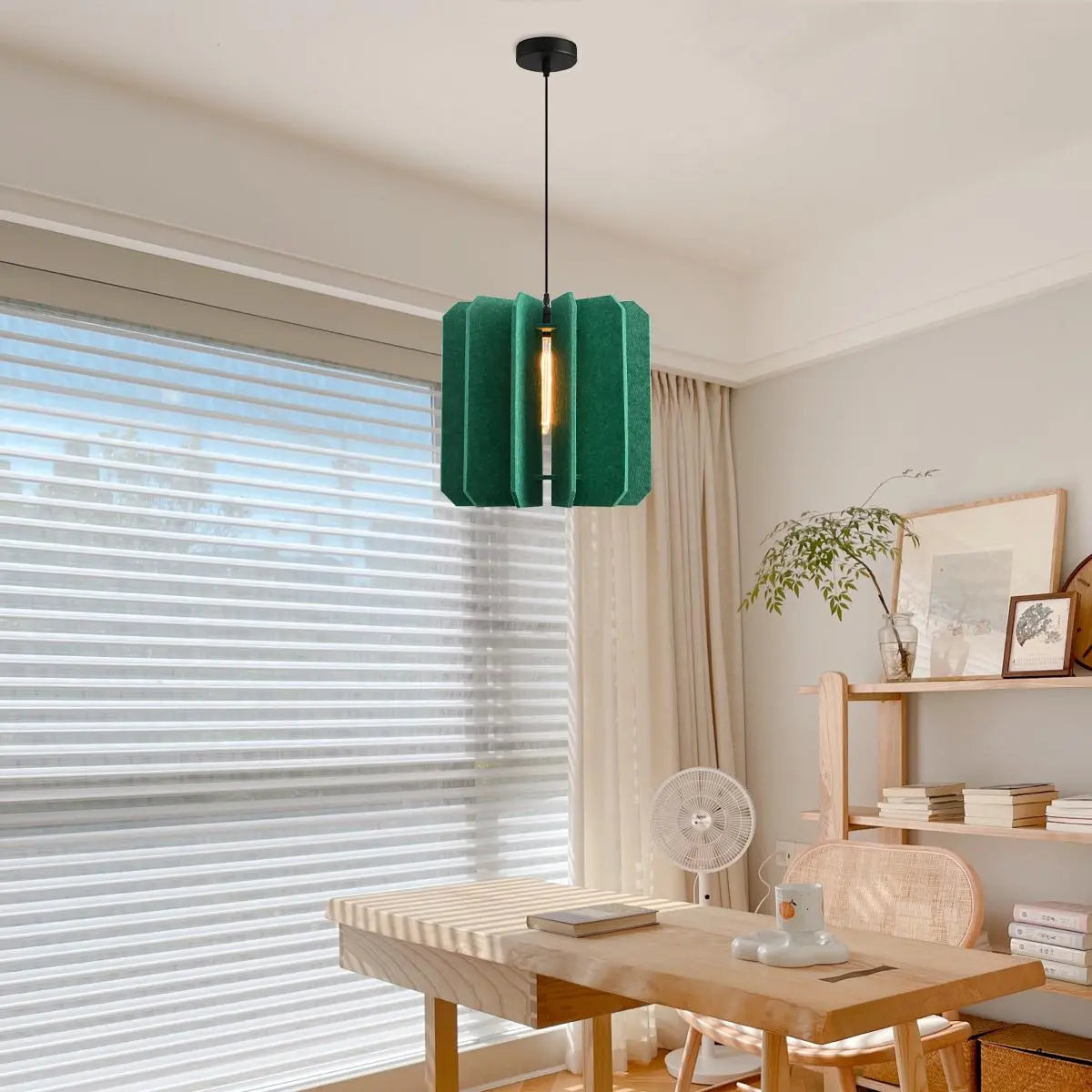 Rectangular Piece Acoustic Pendant Light