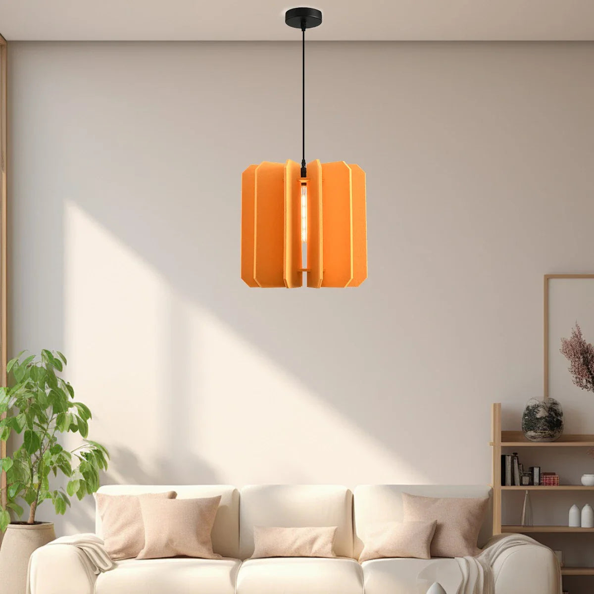 Rectangular Piece Acoustic Pendant Light