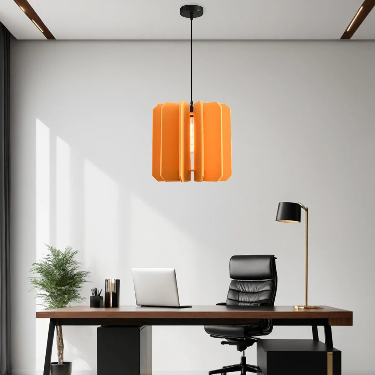 Rectangular Piece Acoustic Pendant Light