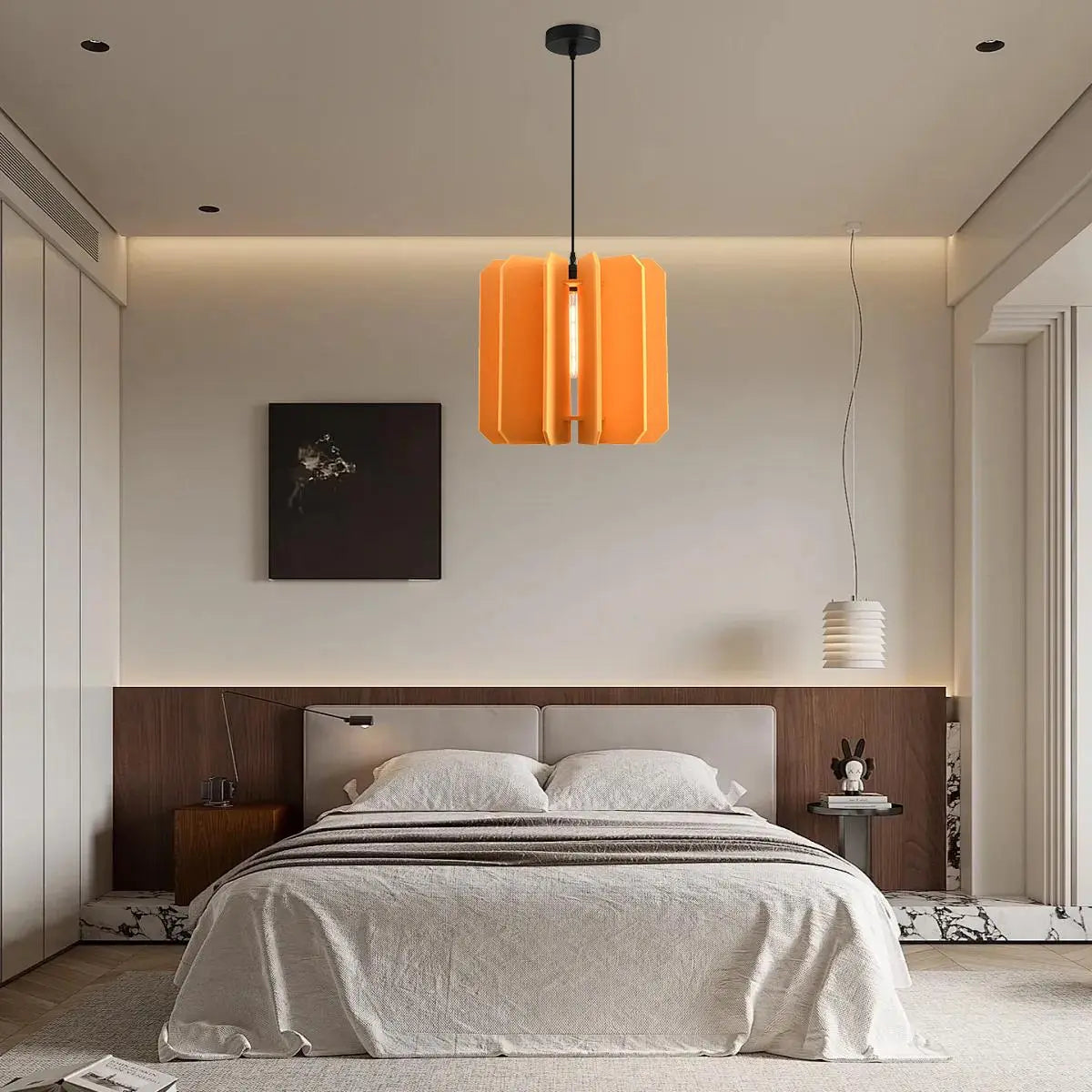 Rectangular Piece Acoustic Pendant Light