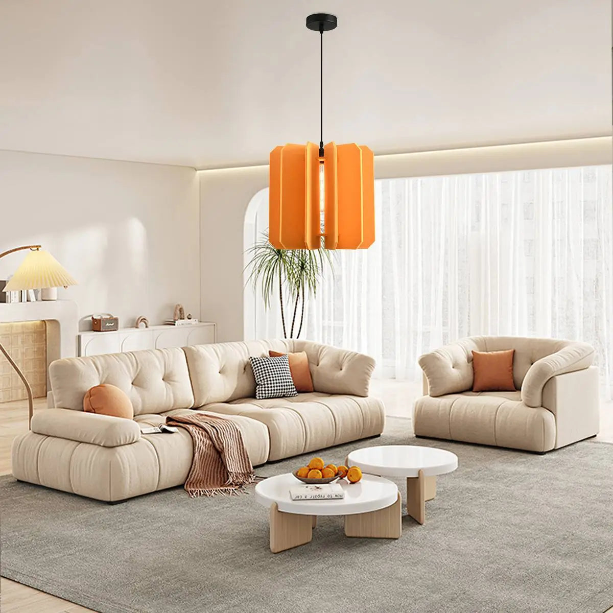 Rectangular Piece Acoustic Pendant Light