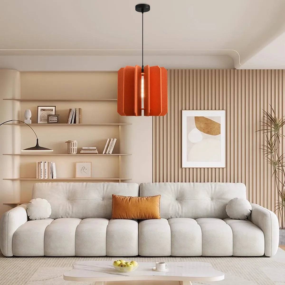 Rectangular Piece Acoustic Pendant Light