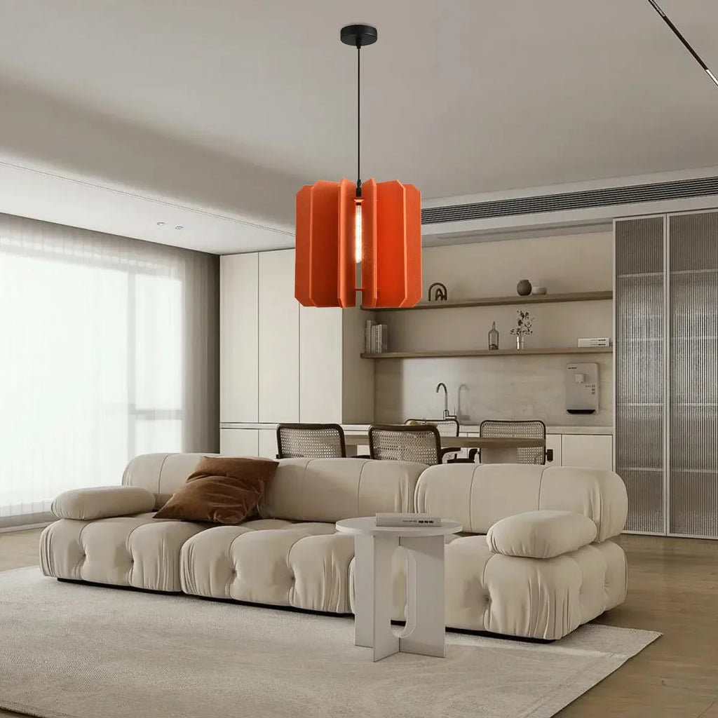 Rectangular Piece Acoustic Pendant Light