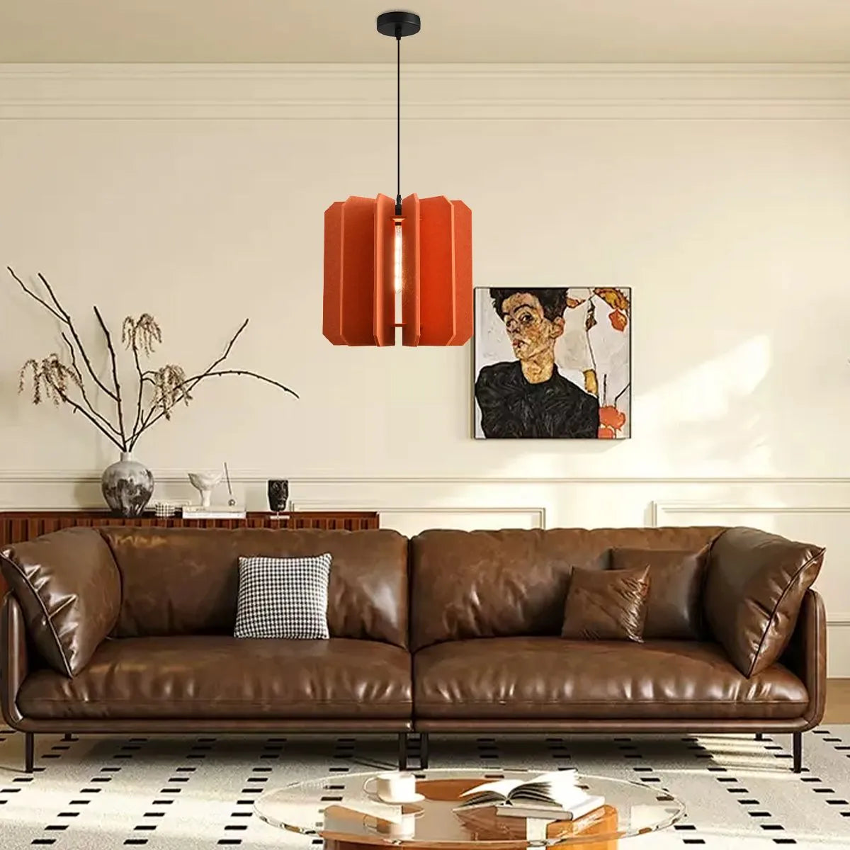 Rectangular Piece Acoustic Pendant Light