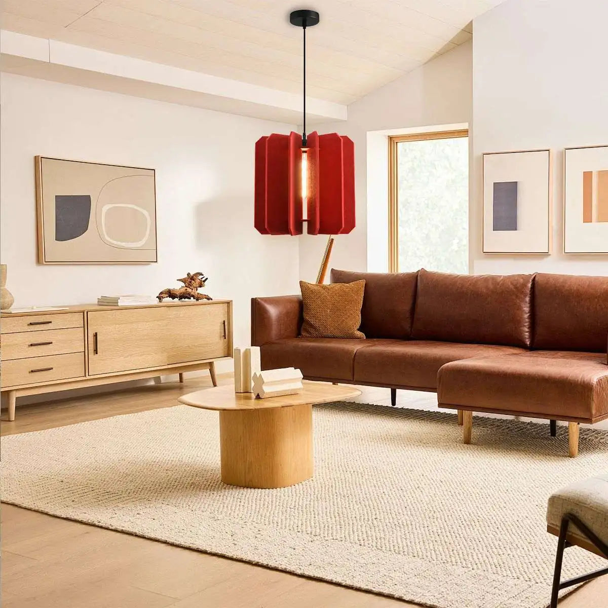 Rectangular Piece Acoustic Pendant Light