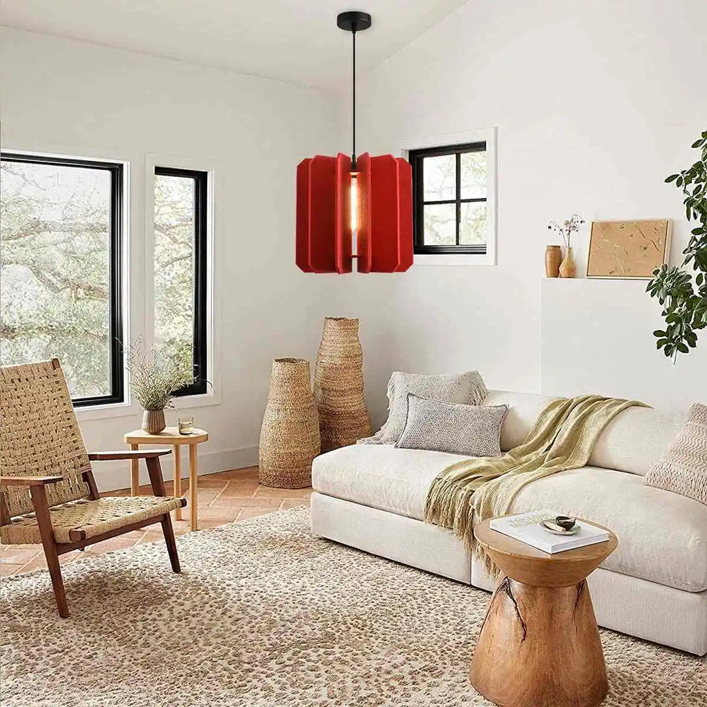 Rectangular Piece Acoustic Pendant Light