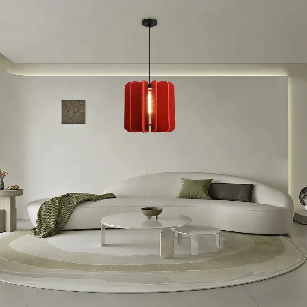 Rectangular Piece Acoustic Pendant Light