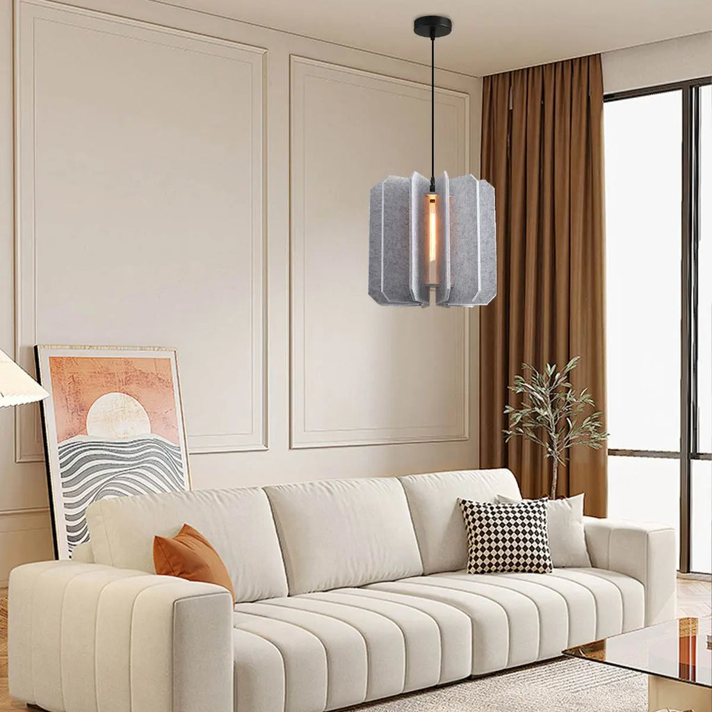 Rectangular Piece Acoustic Pendant Light