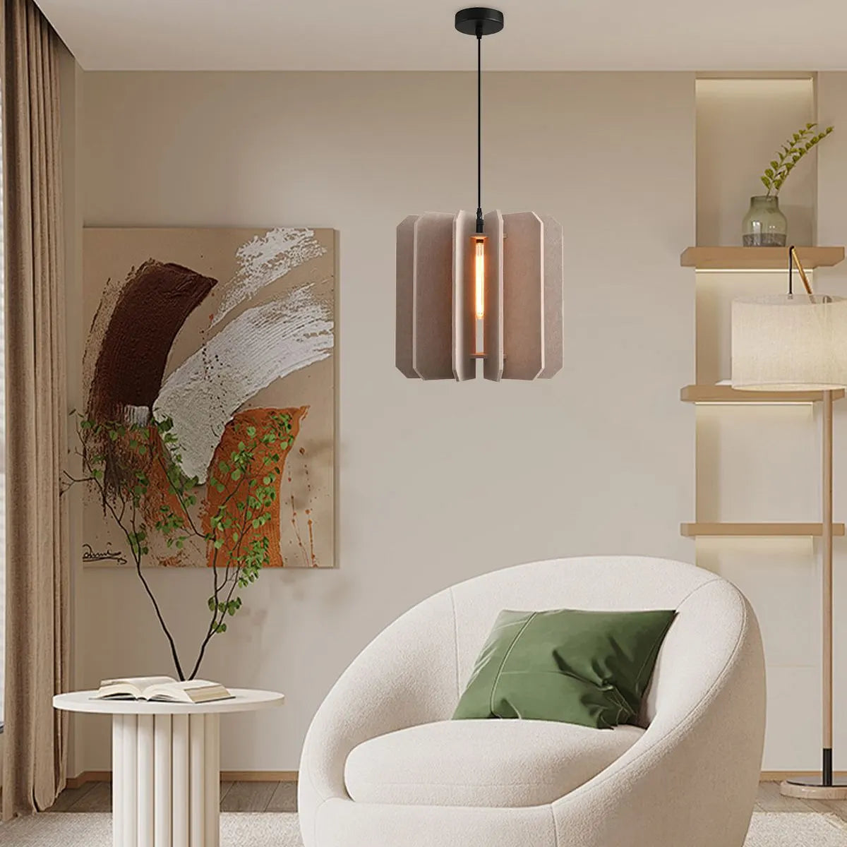 Rectangular Piece Acoustic Pendant Light
