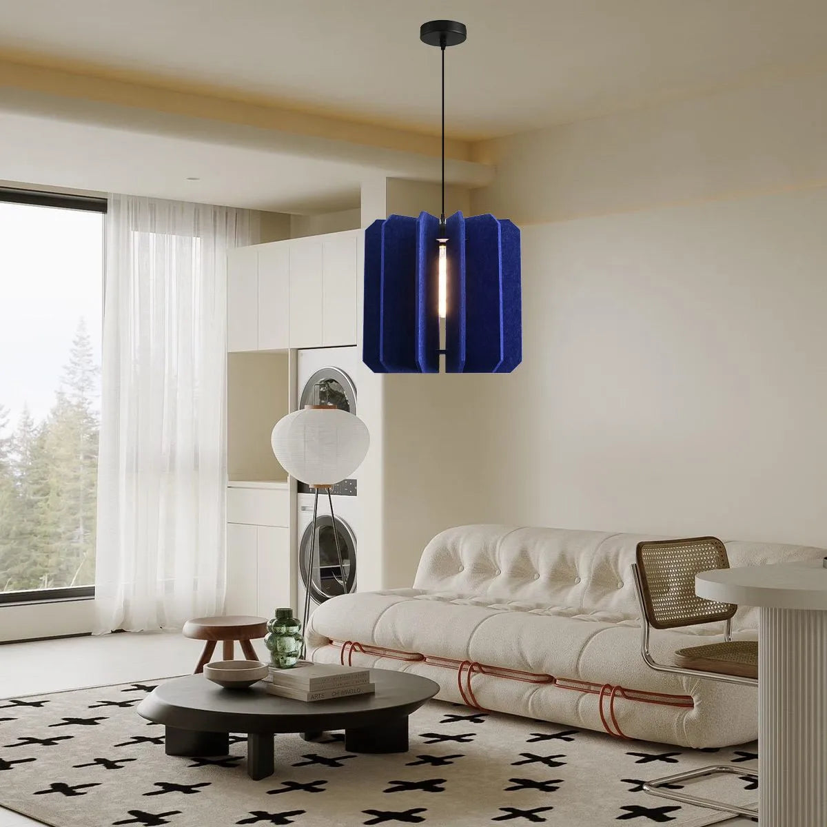 Rectangular Piece Acoustic Pendant Light