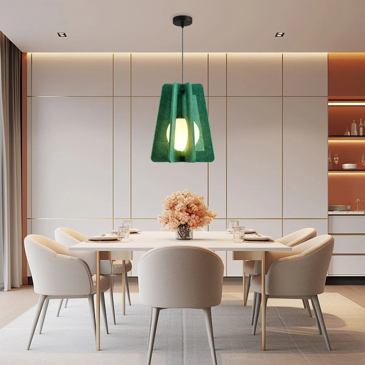 Square Pavilion Acoustic Pendant Lighting