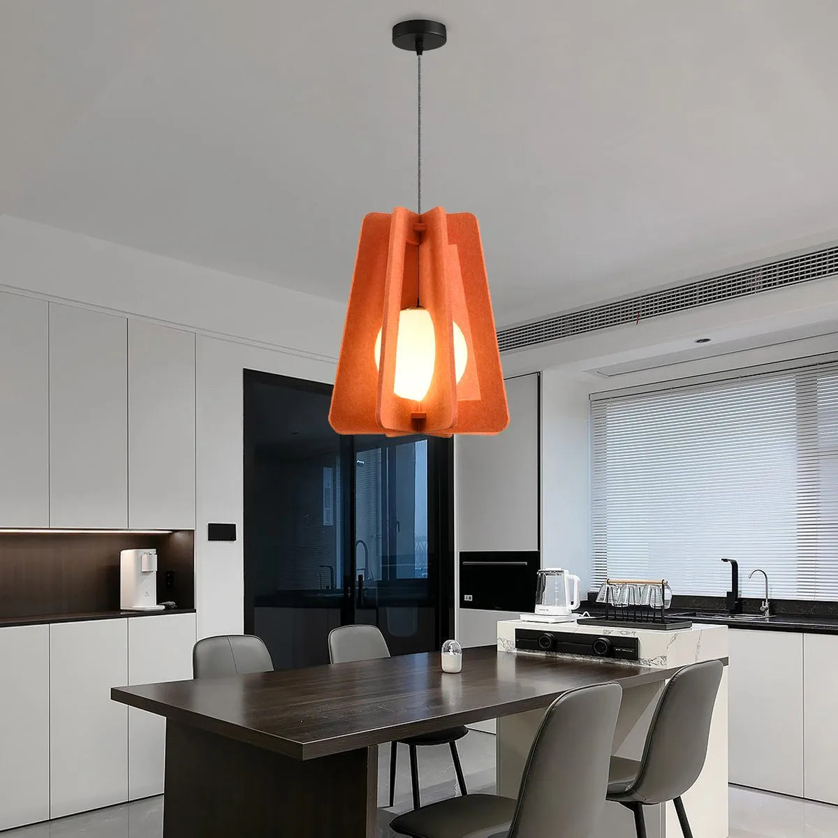 Square Pavilion Acoustic Pendant Lighting