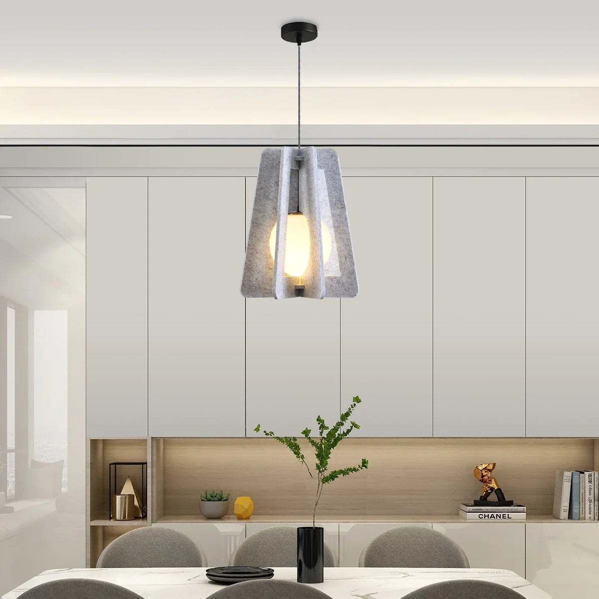 Square Pavilion Acoustic Pendant Lighting