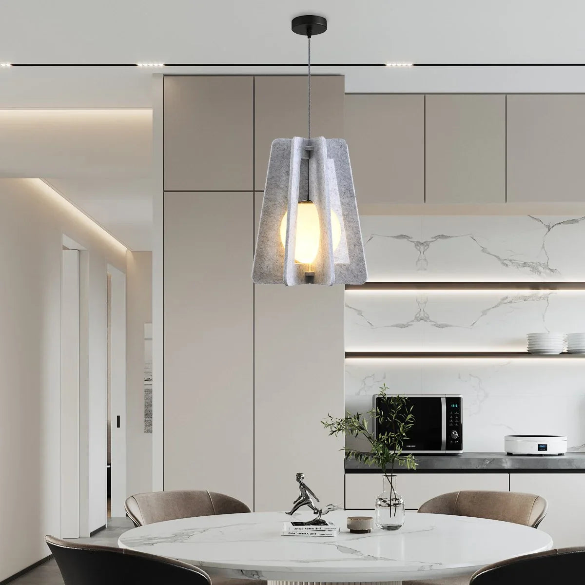 Square Pavilion Acoustic Pendant Lighting