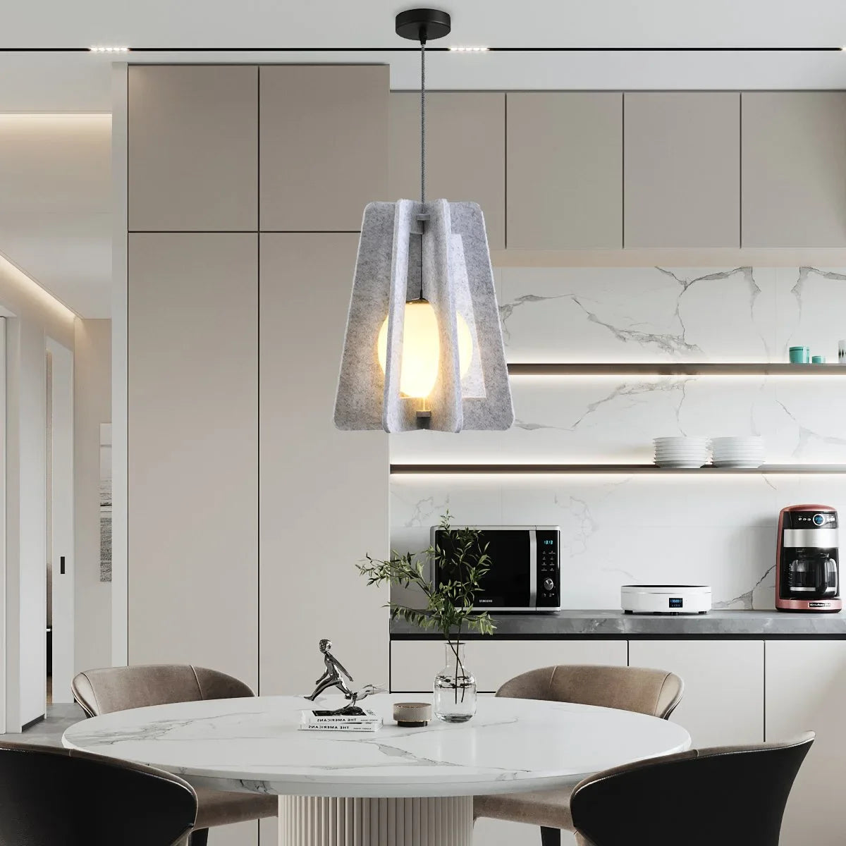 Square Pavilion Acoustic Pendant Lighting