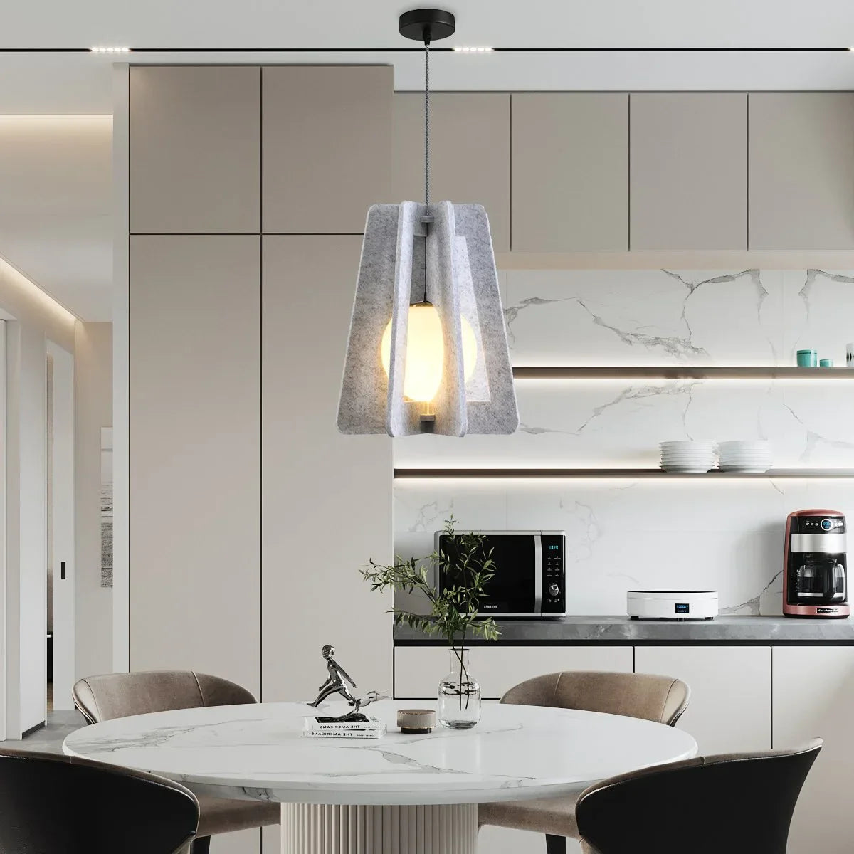Square Pavilion Acoustic Pendant Lighting