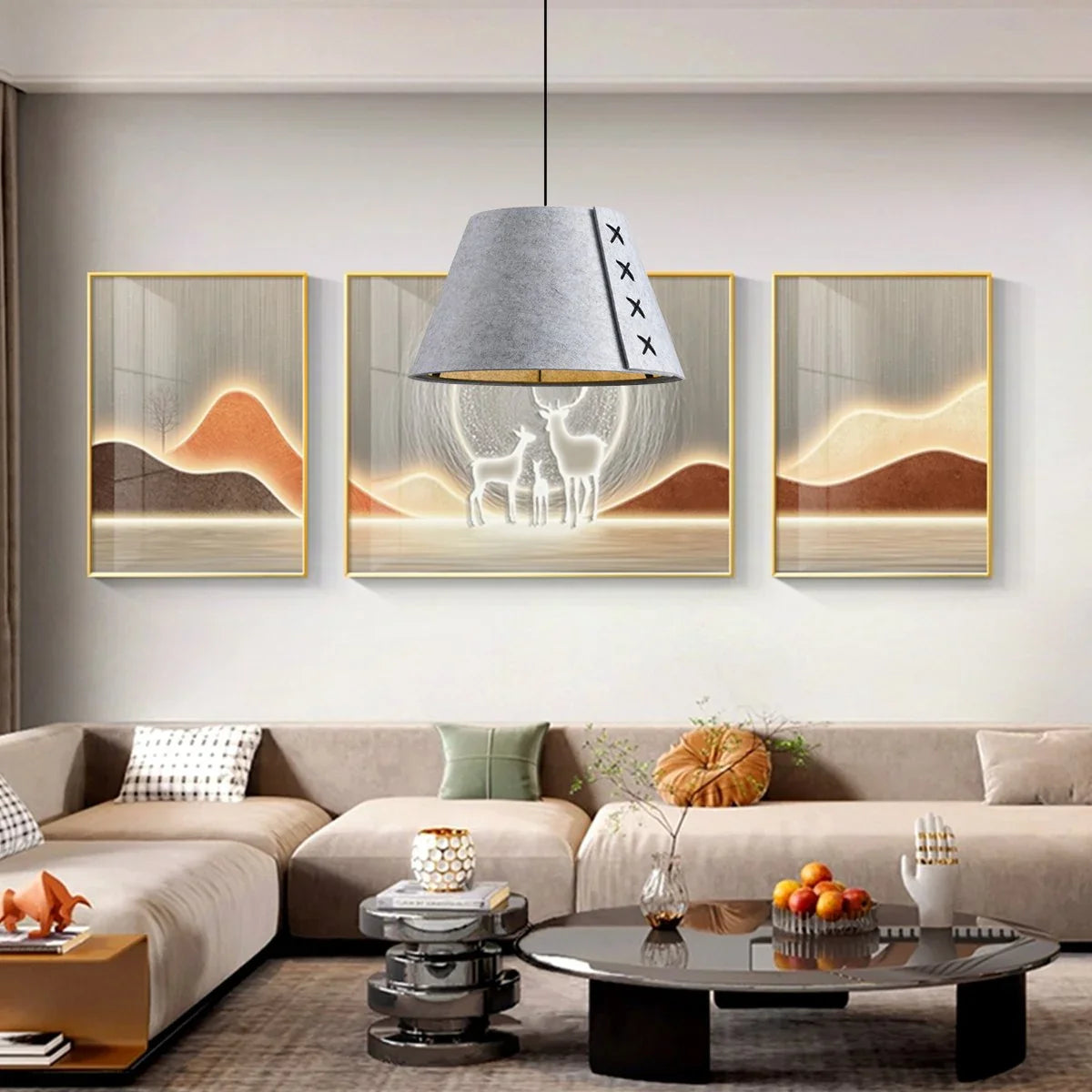 Modern Sound Absorbing Felt Pendant Light