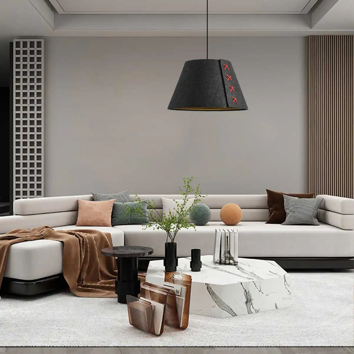 Modern Sound Absorbing Felt Pendant Light