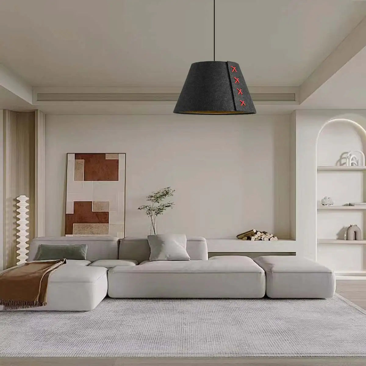 Modern Sound Absorbing Felt Pendant Light