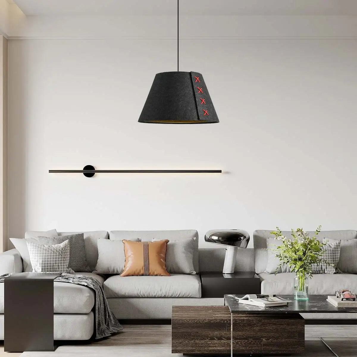 Modern Sound Absorbing Felt Pendant Light