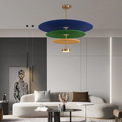 Three Layer Disk Acoustic Chandelier