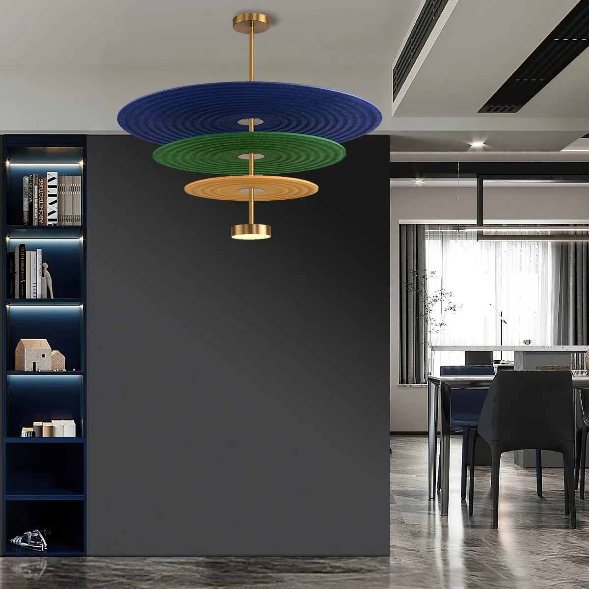 Three Layer Disk Acoustic Chandelier