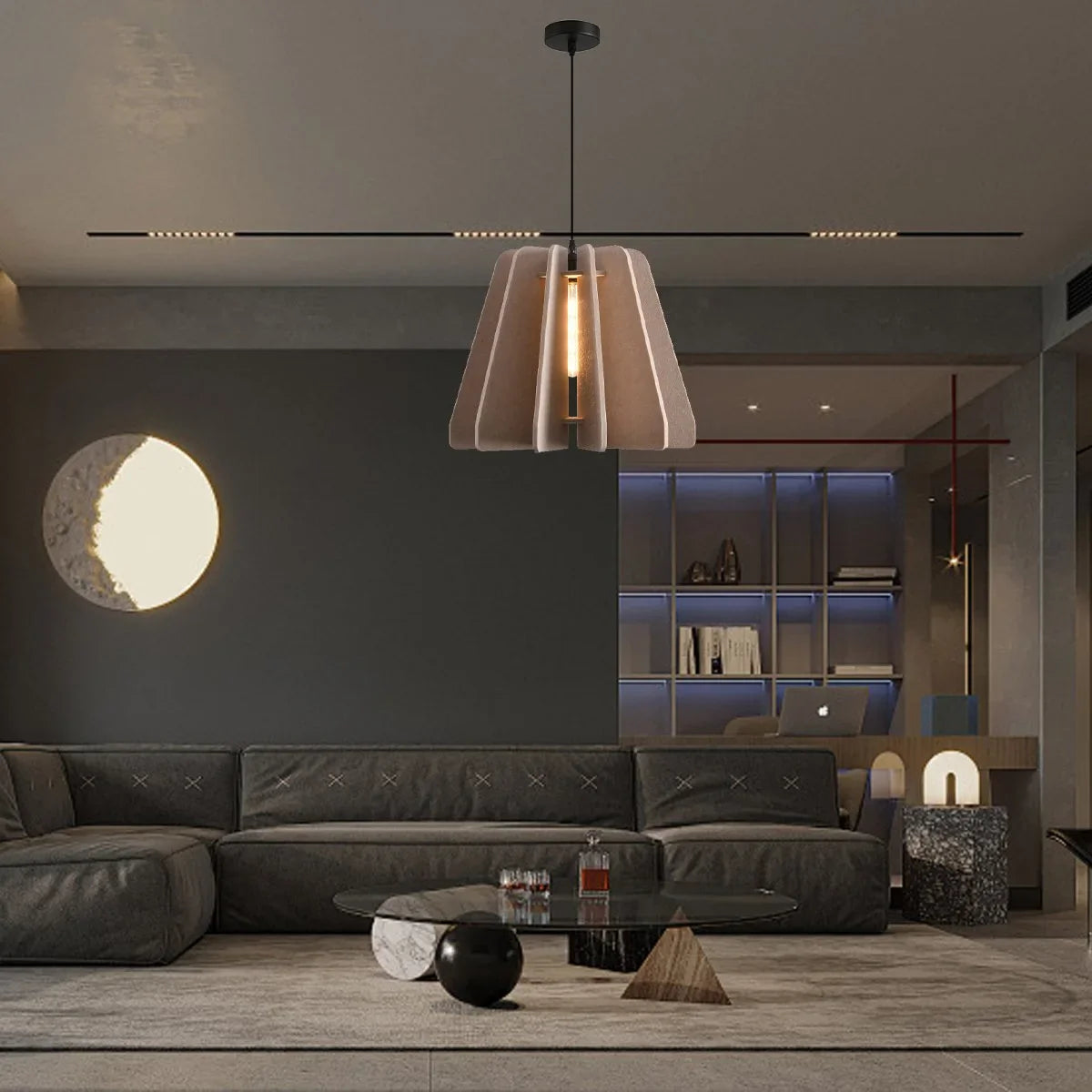 Triangle Piece Acoustic Pendant Light