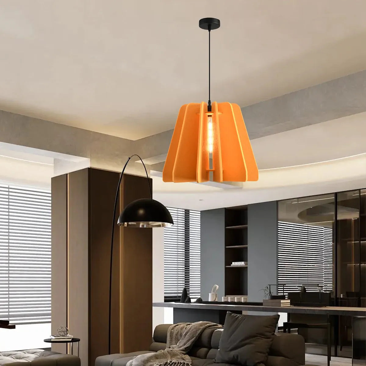 Triangle Piece Acoustic Pendant Light