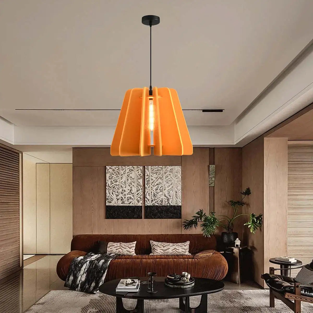 Triangle Piece Acoustic Pendant Light